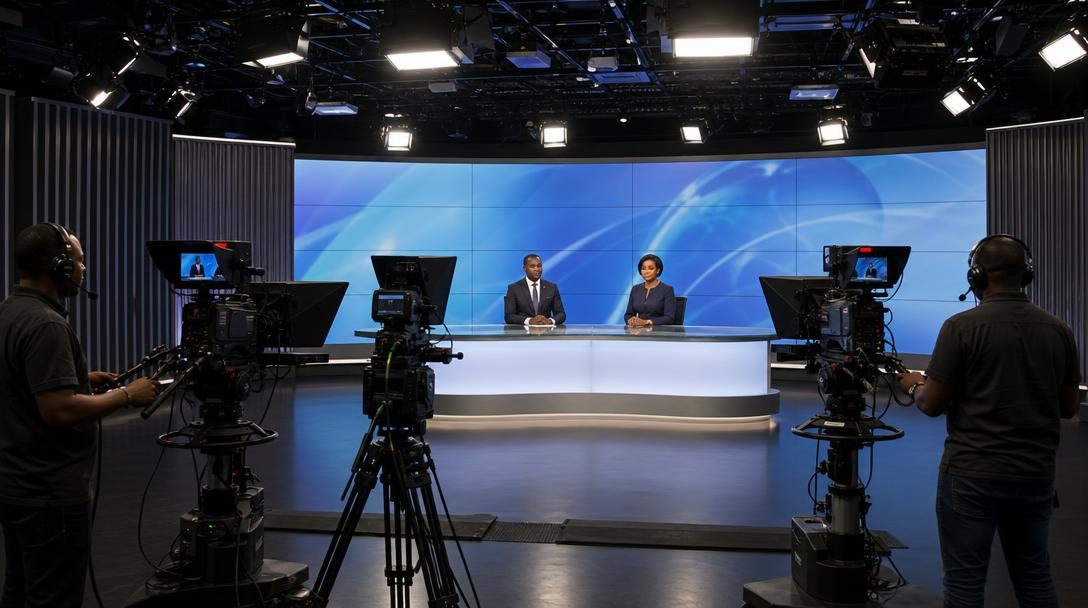 Production télévisée en studio