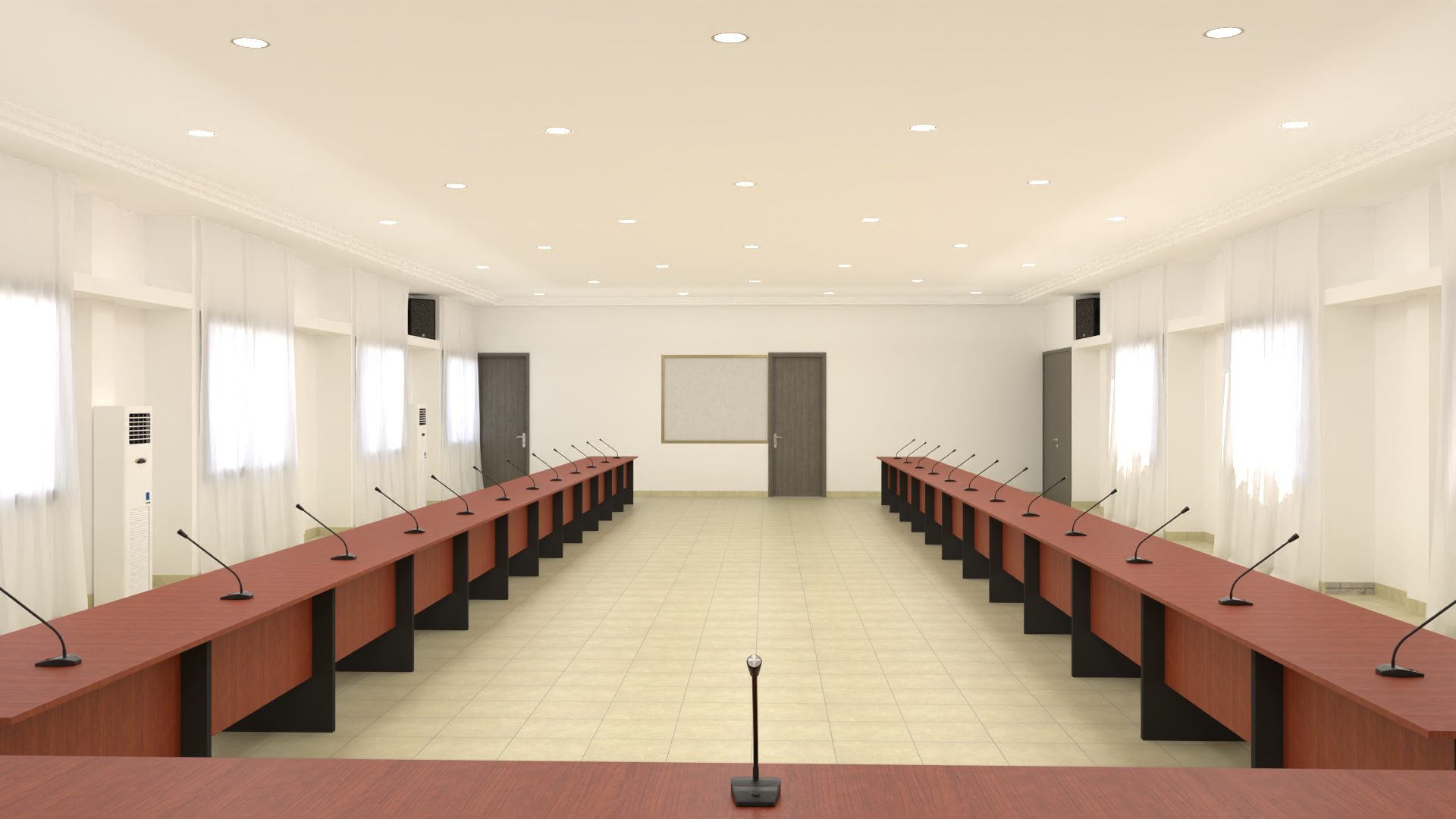 Rendu 3D salle de conférence